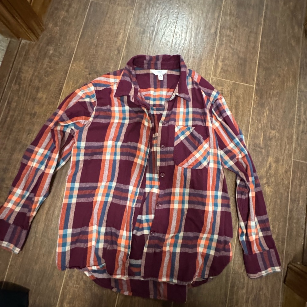 Plaid  Shirt - Multicolor